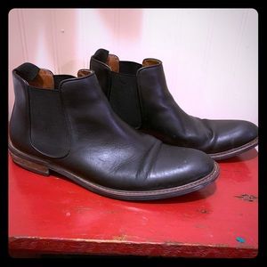 Nordstrom black leather chukka boots. Size 9.